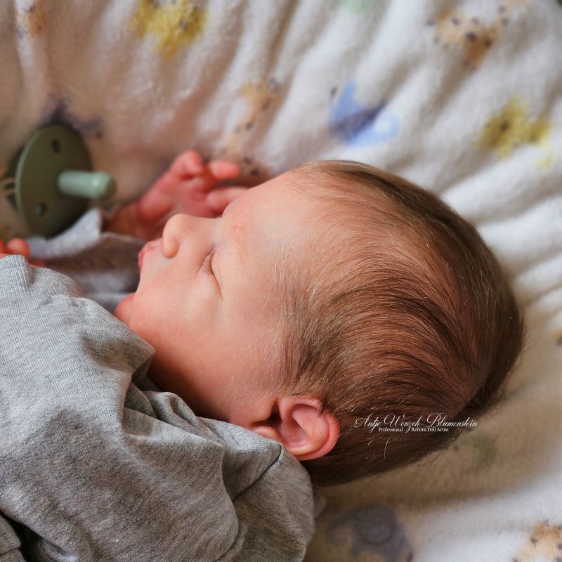 Reborn Baby Allessandro – Seitenportrait Gesicht, Cassie LoveBrace Reborn Doll